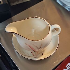 Winfield Porcelain Creamer with Saucer